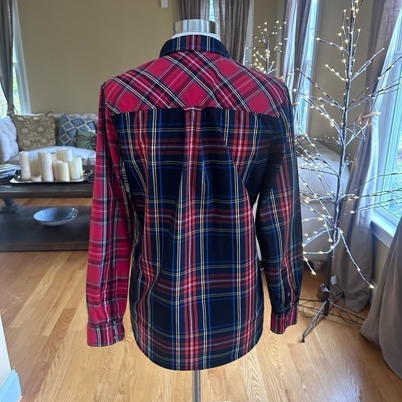 J.Crew Classic-fit Boy Shirt In Mixed Stewart Tartan Sz 10 - Picture 8 of 11